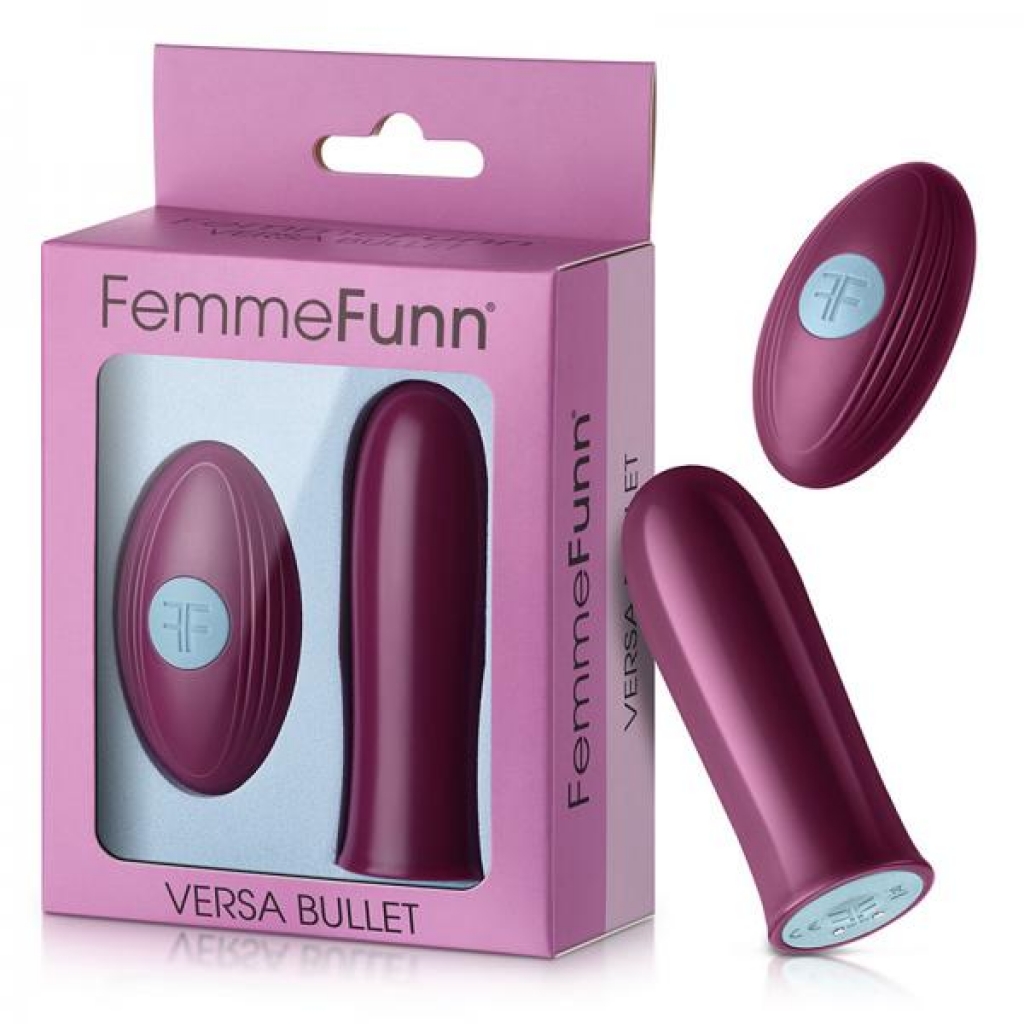 Versa Bullet W/ Remote Dark Fucshia - Femmefunn