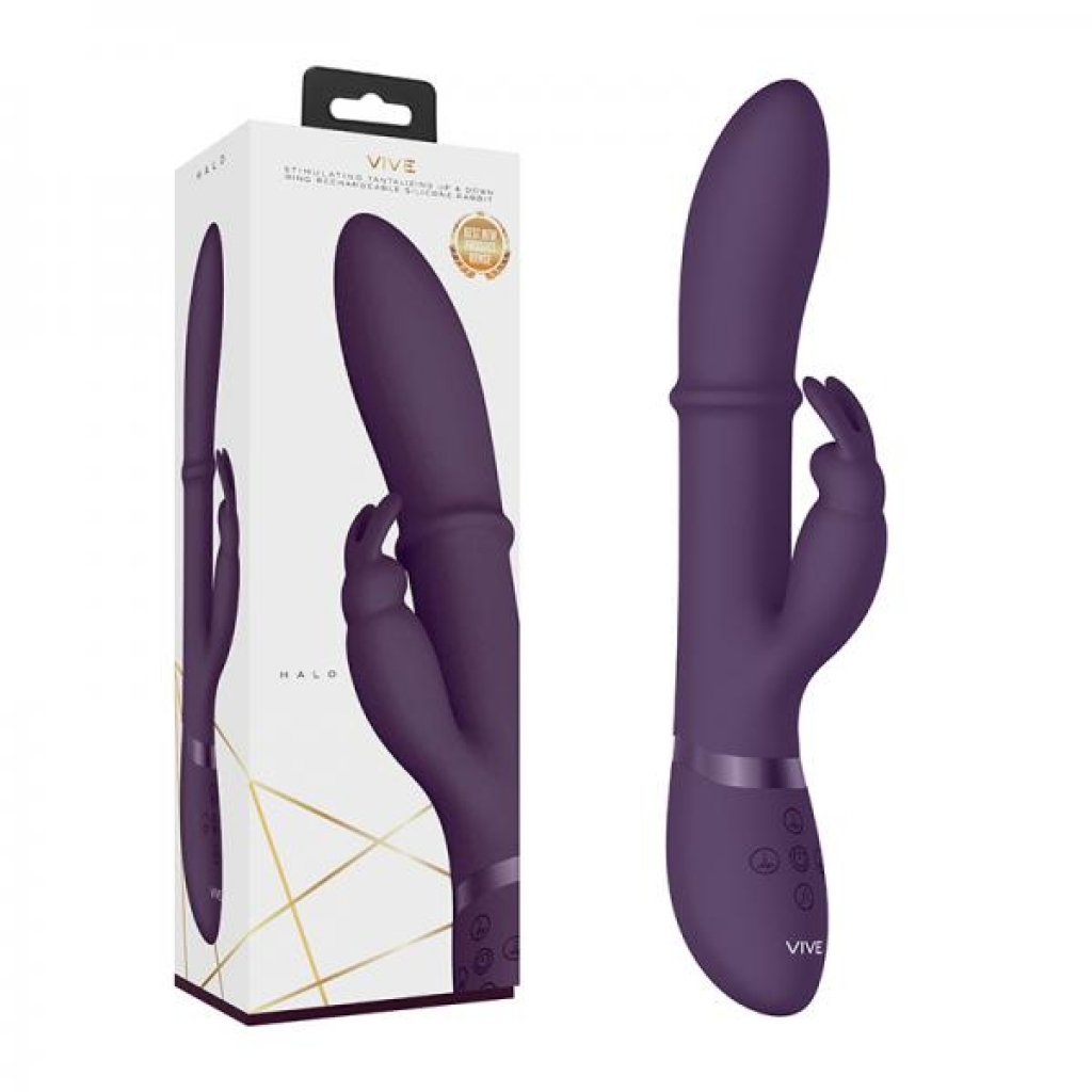 Vive Halo Rabbit Vibrator Purple - Shots