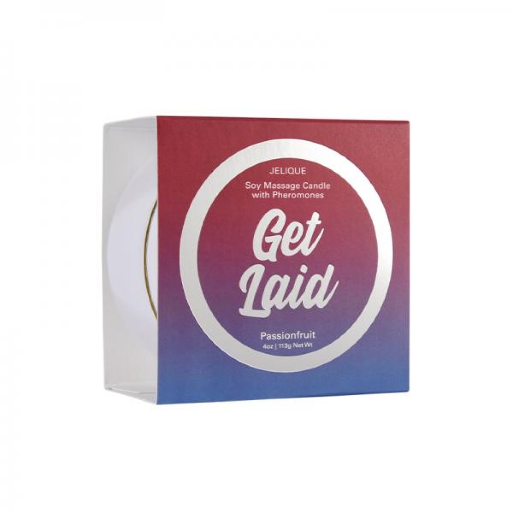 Get Laid Pheromone Massage Candle Passion Fruit 4 Oz/113 G - Classic Brands