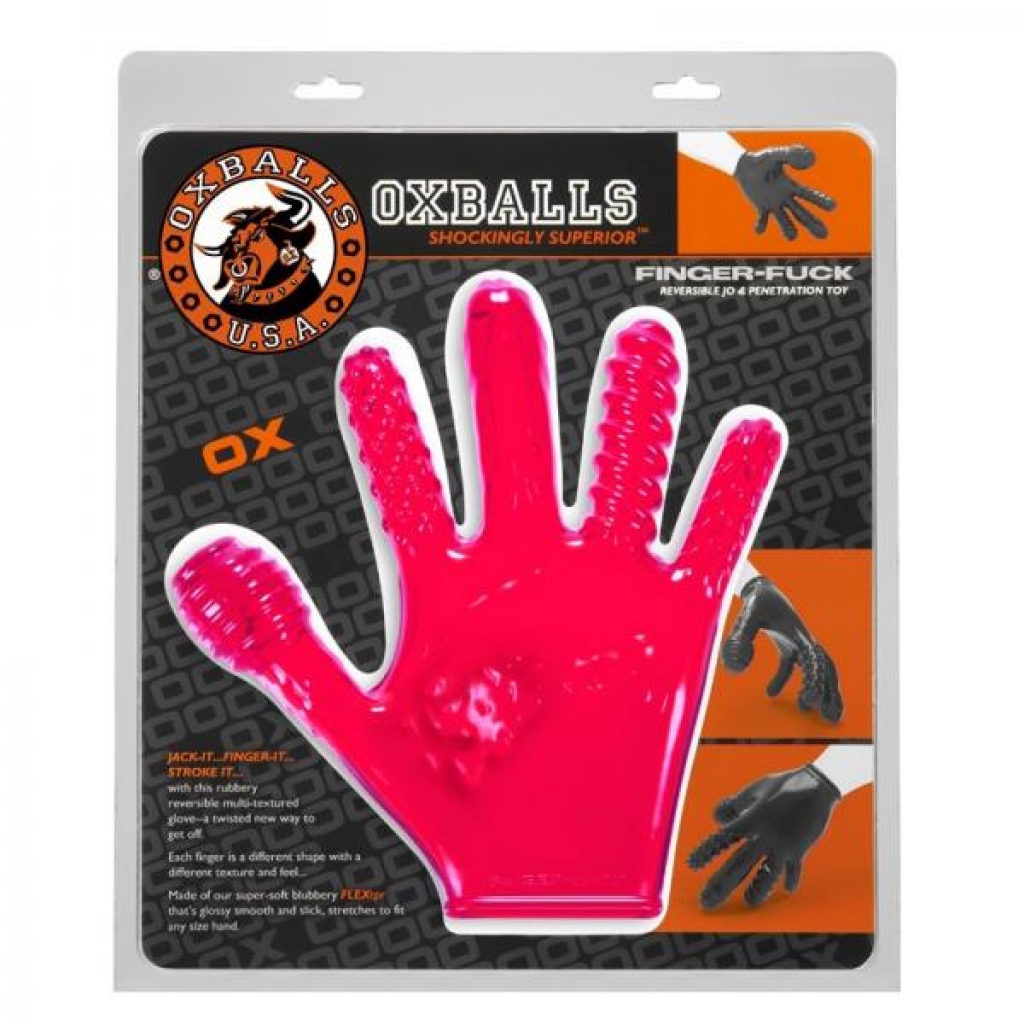 Oxballs Finger Fuck Glove - Hot Pink Pleasure Explorer