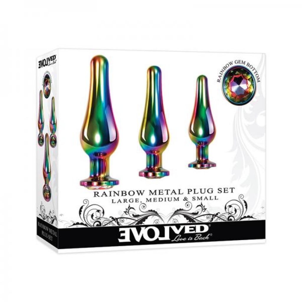 Evolved Rainbow Metal Plug Set - Evolved