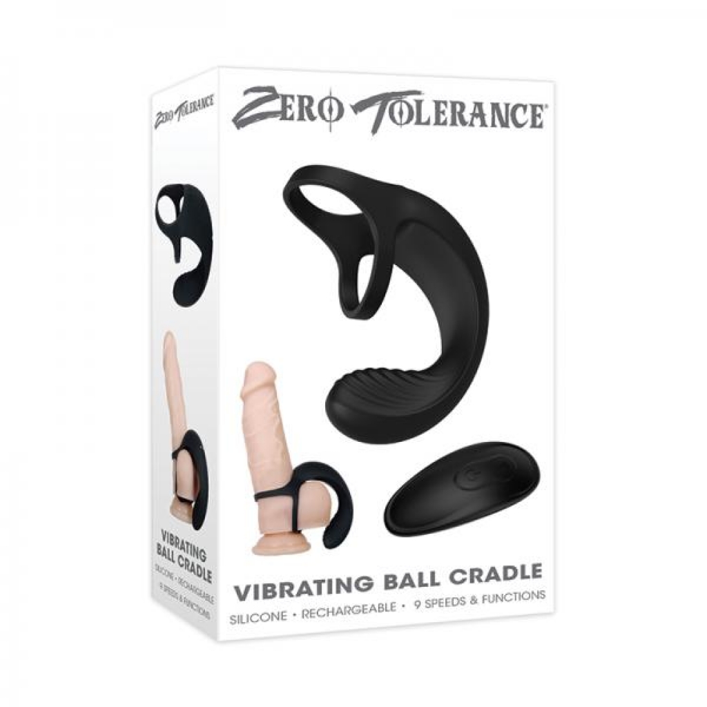 Zt Vibrating Ball Cradle Black - Zero Tolerance