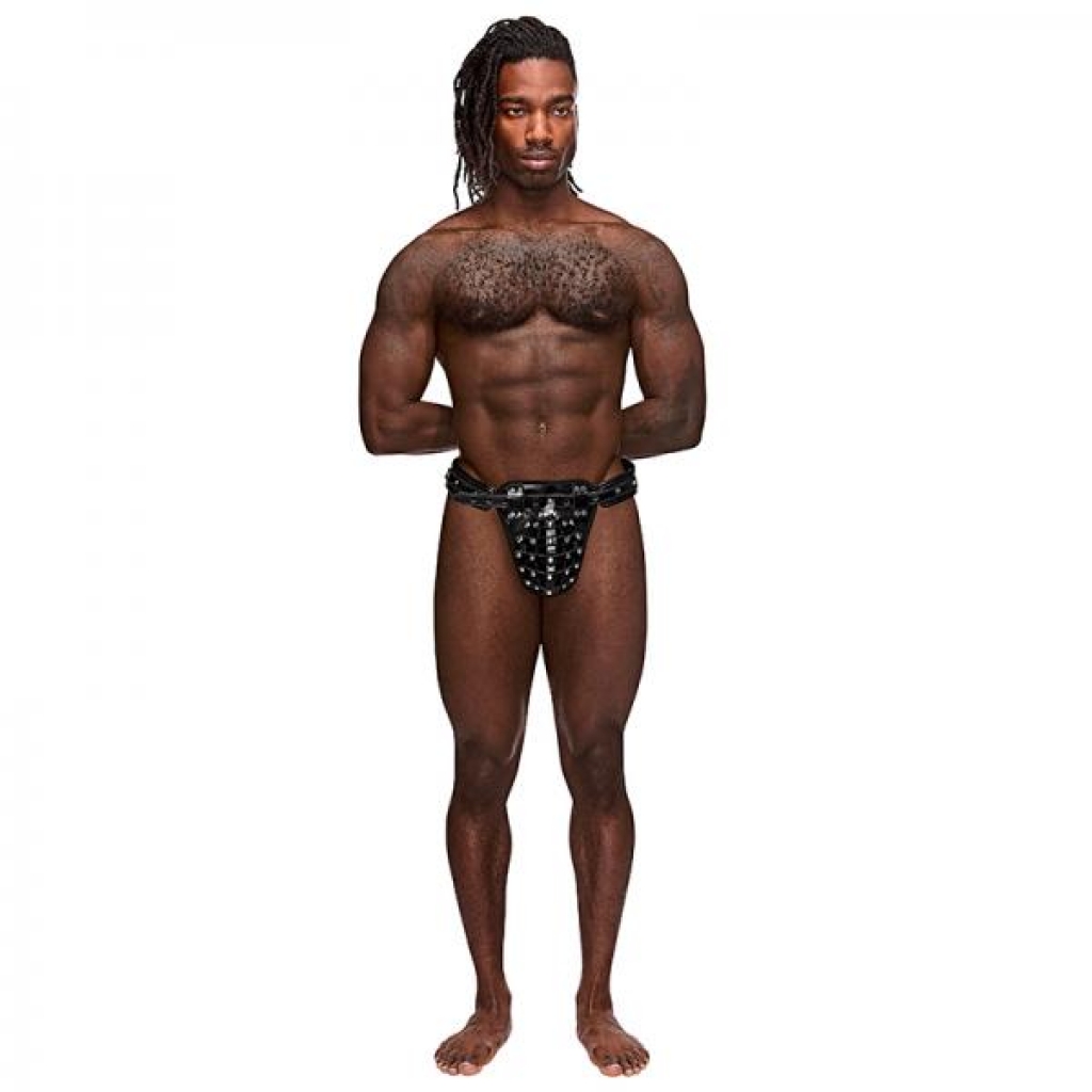 Leather Taurus Thong - Black