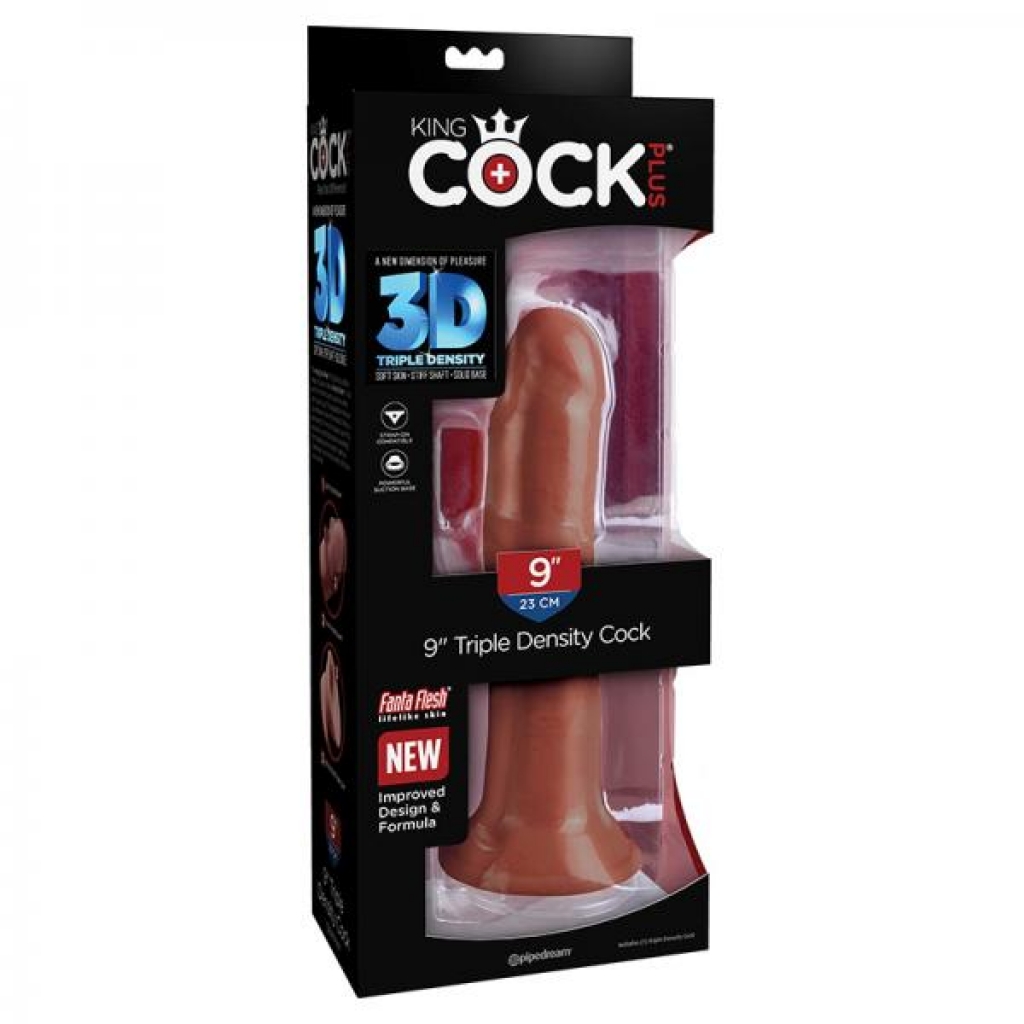 King Cock Plus 8 In. Triple Density Cock Brown - Pipedream