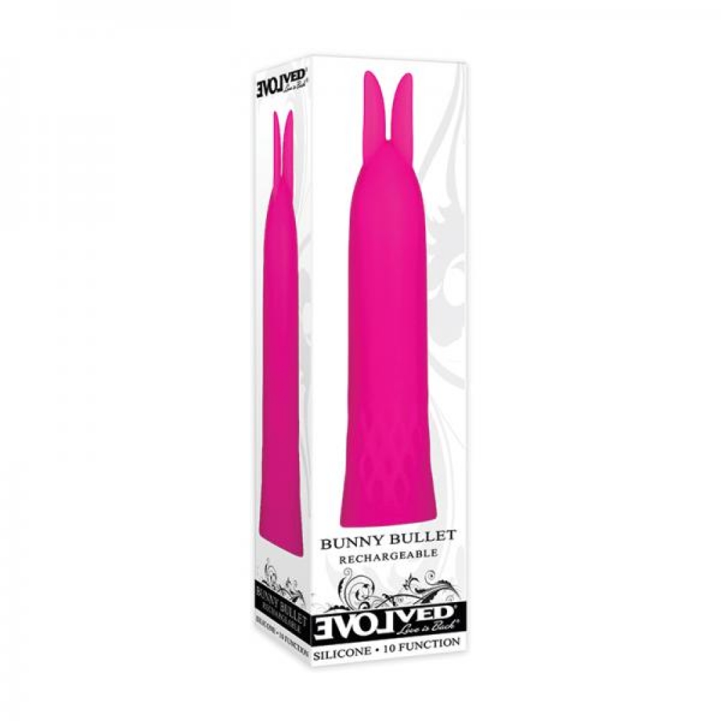 Evolved The Bunny Bullet Rechargable, Silicone - Pink - Evolved