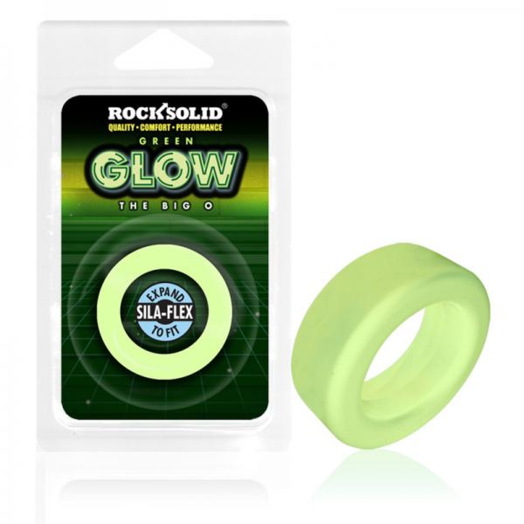 Rock Solid Sila-flex Glow-in-the-dark Big O C-ring Green - Rock Solid