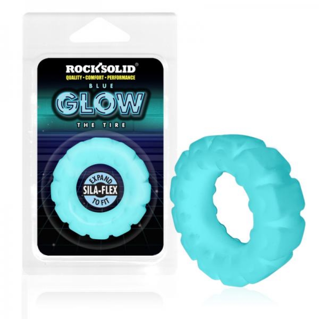 Rock Solid Sila-flex Glow-in-the-dark The Tire C-ring Blue - Rock Solid