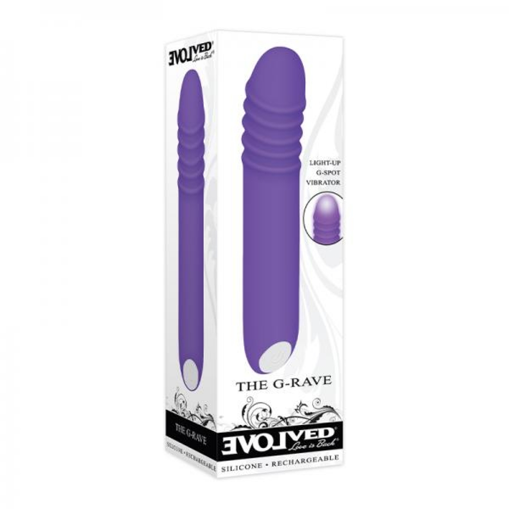 Evolved G-rave Light-up Vibrator - Purple