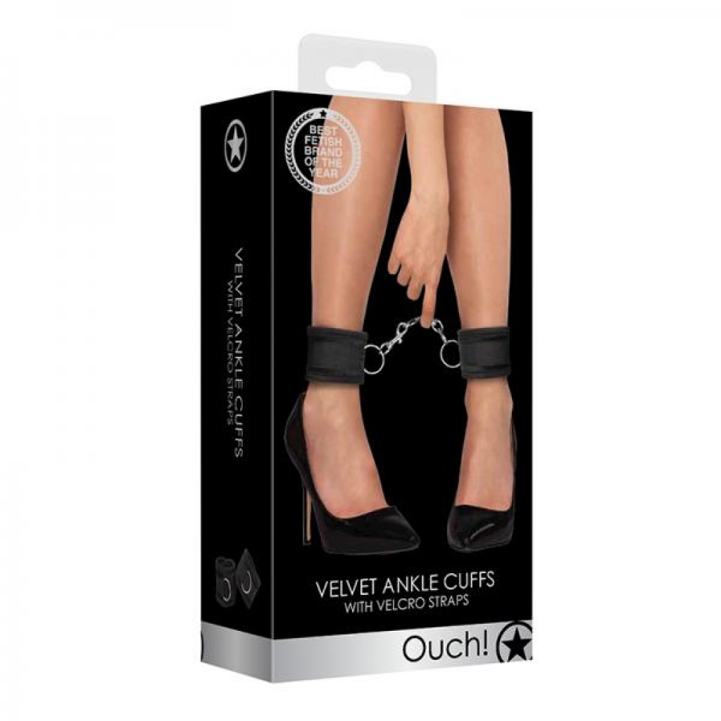 Ouch Velvet & Velcro Adjustable Ankle Cuffs - Shots