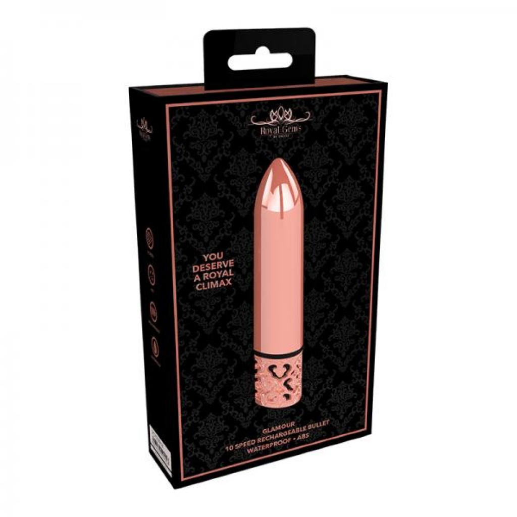 Royal Gems - Glamour - Abs Rechargeable Bullet - Rose Gold - Shots