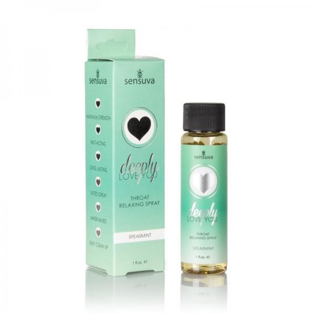 Deeply Love You Spearmint Throat Relaxing Spray 1 Oz. - Sensuva