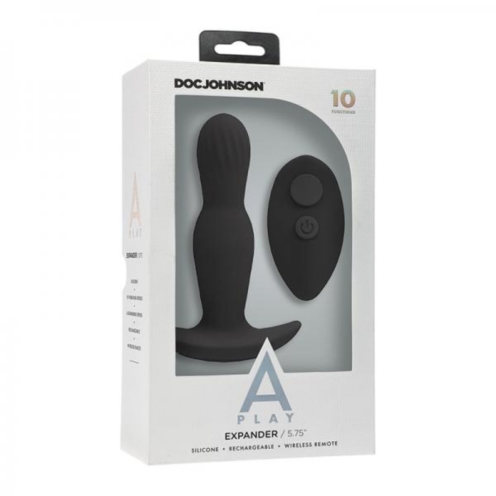 A-play Expander Rechargeable Silicone Anal Plug With Remote - Doc Johnson