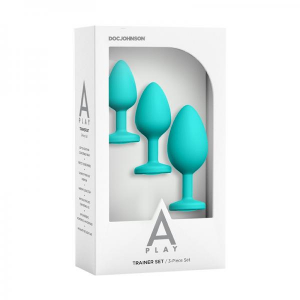 A-play 3-piece Trainer Set Teal - Doc Johnson