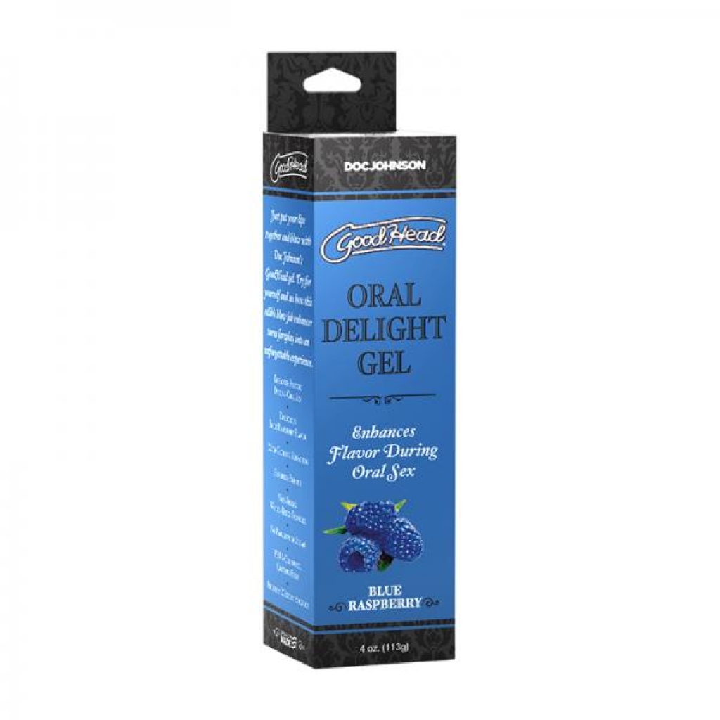 Goodhead Oral Delight Gel Blue Raspberry 4 Oz. - Doc Johnson