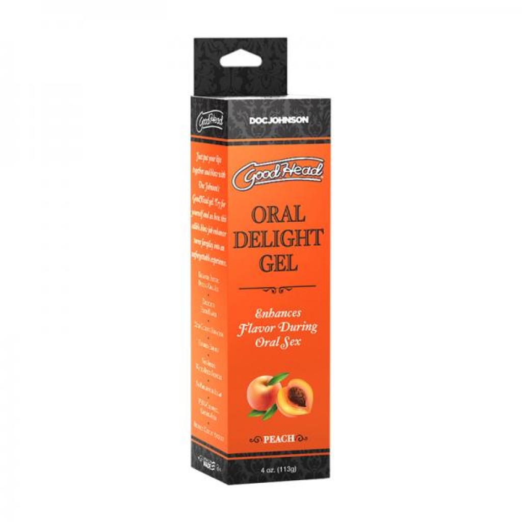 Goodhead Oral Delight Gel Peach 4 Oz. - Doc Johnson