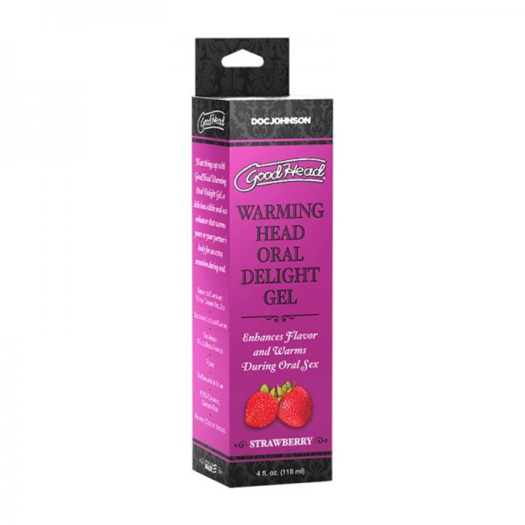 Goodhead Warming Head Oral Delight Gel Strawberry 4 Oz. - Doc Johnson