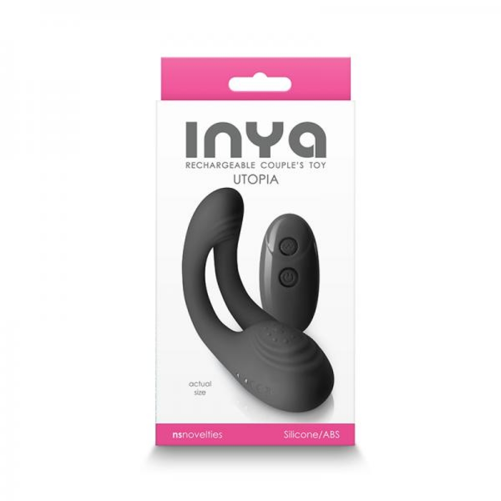 Inya Utopia Couples Vibrator Black - Ns Novelties