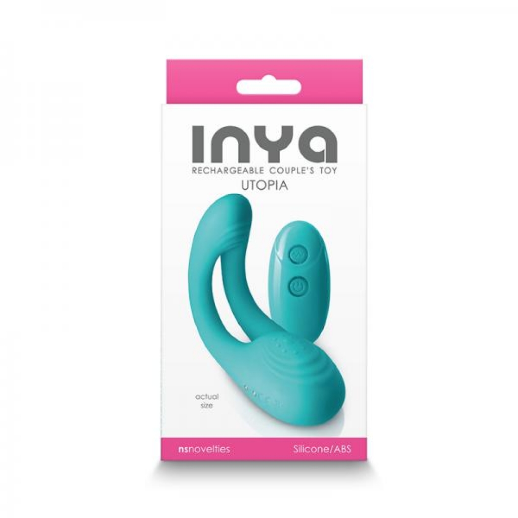 Inya Utopia Couples Vibrator Teal - Ns Novelties