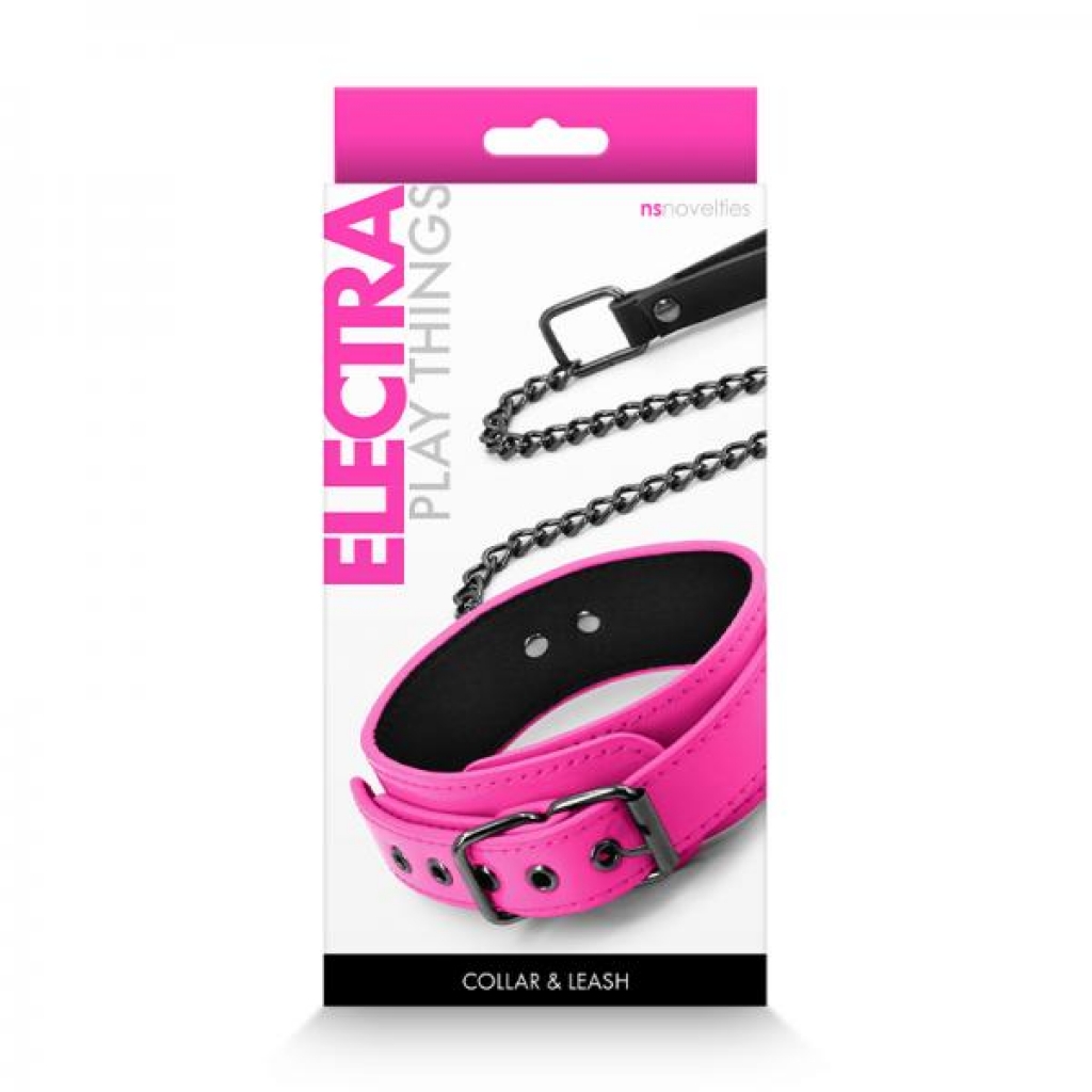 Electra Collar & Leash Pink - Ns Novelties