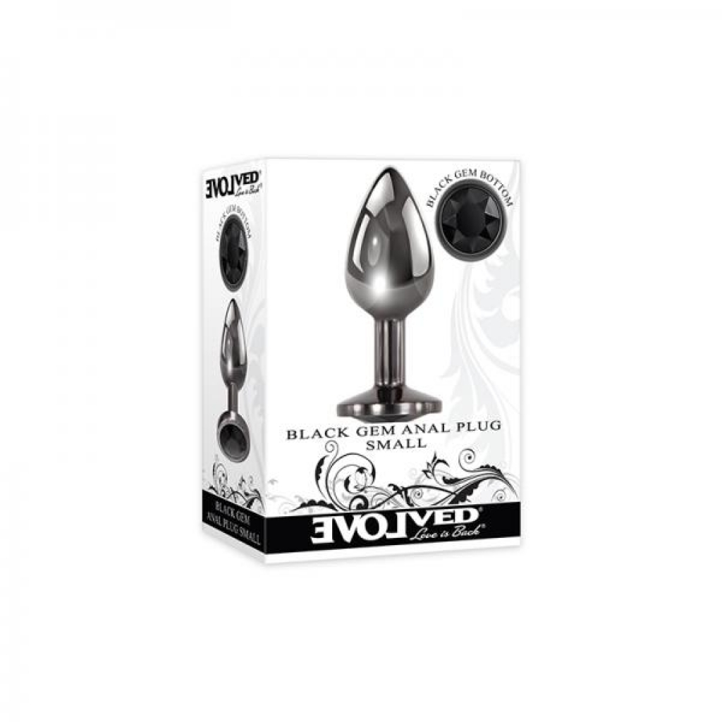 Evolved Black Gem Anal Plug Small - Evolved