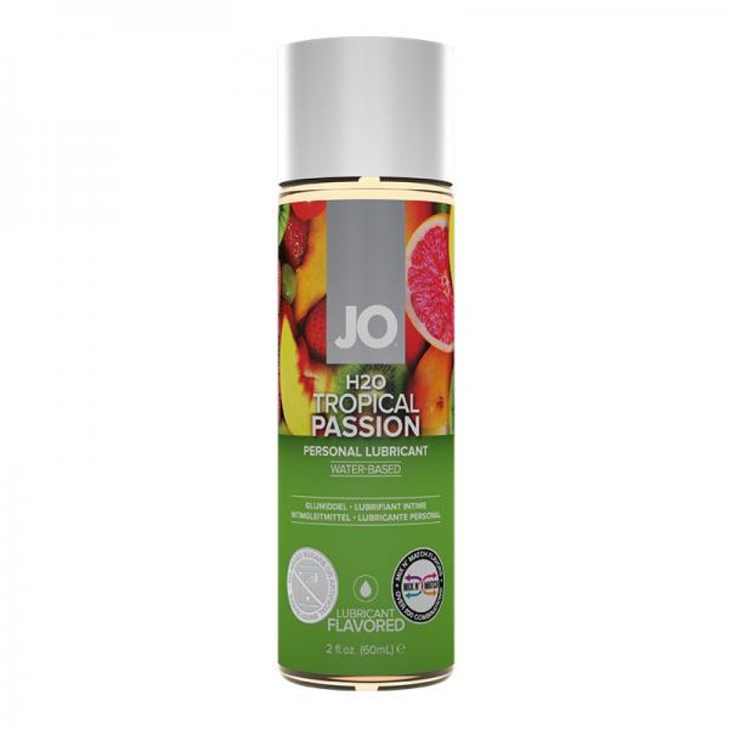 Jo H2o Flavored Tropical Passion Lubricant 2 Oz. - System Jo