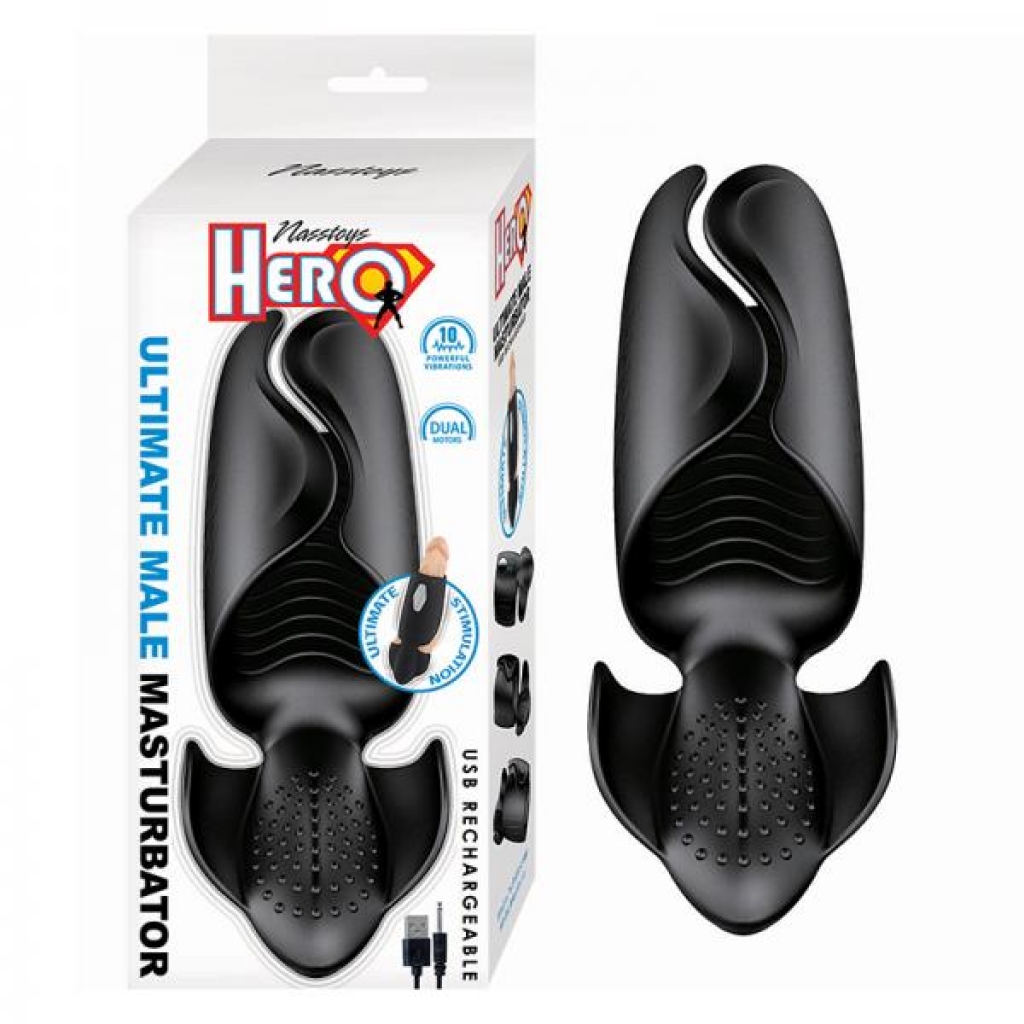 Hero Ultimate Male Masturbator Black - Nasstoys