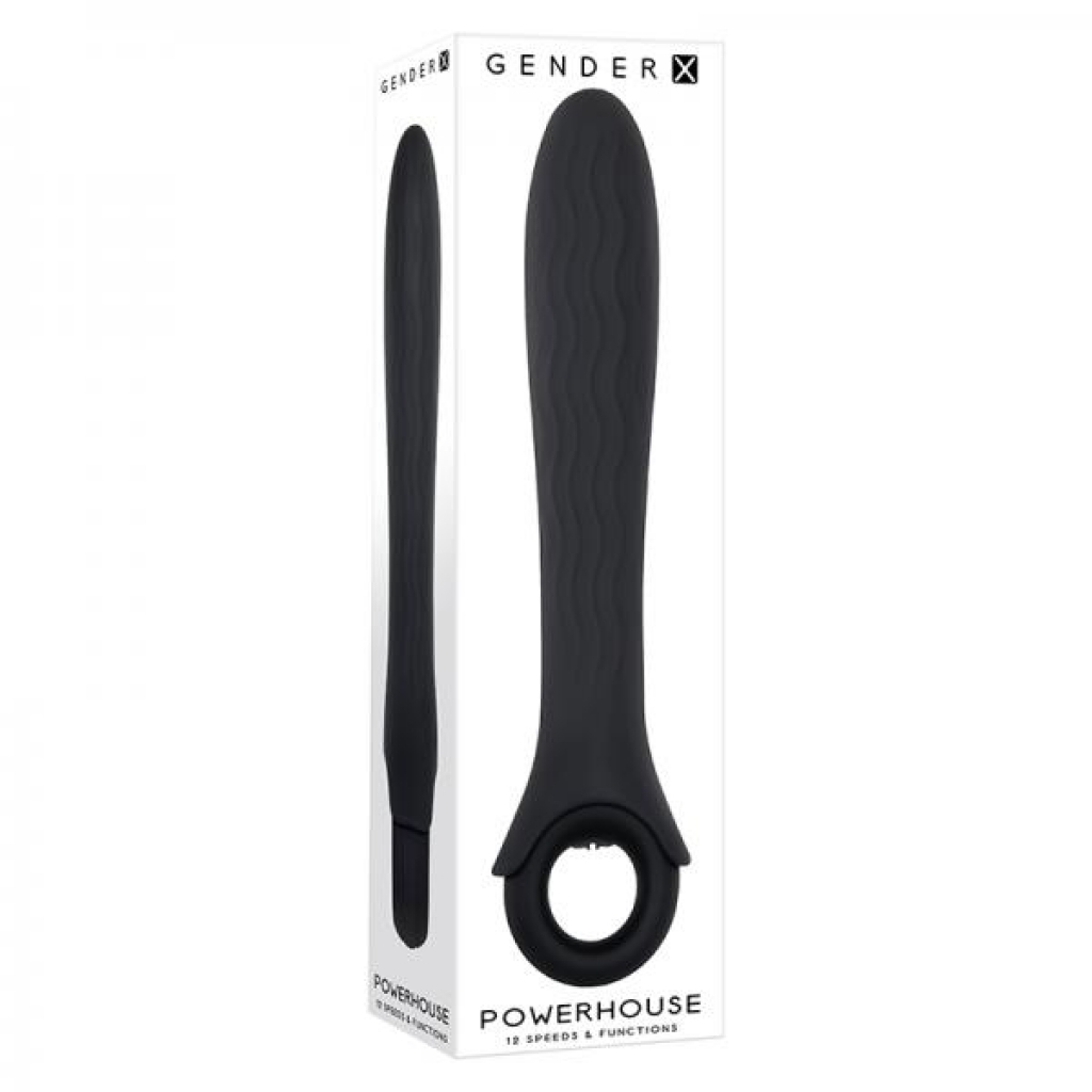 Gender X Powerhouse Ring-handle Vibrator Black - Gender X