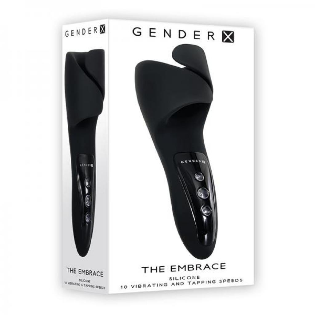 Gender X The Embrace Pulsating Masturbator Black - Gender X