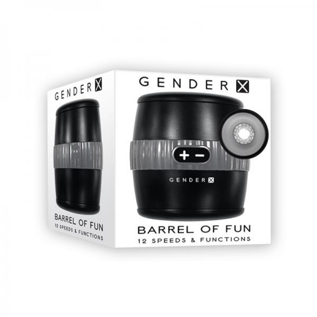 Gender X Barrel of Fun Stroker - Black