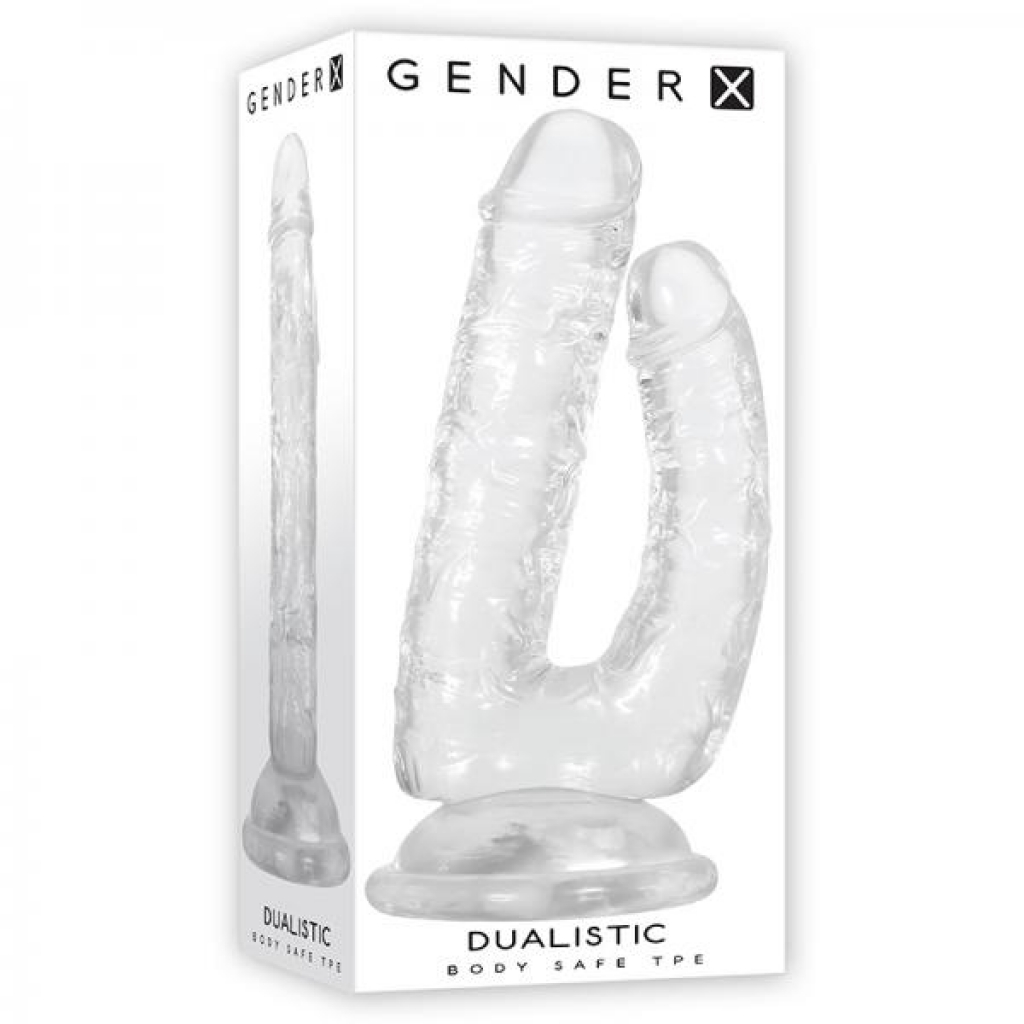 Gender X Dualistic Double-shafted Dildo Clear - Gender X