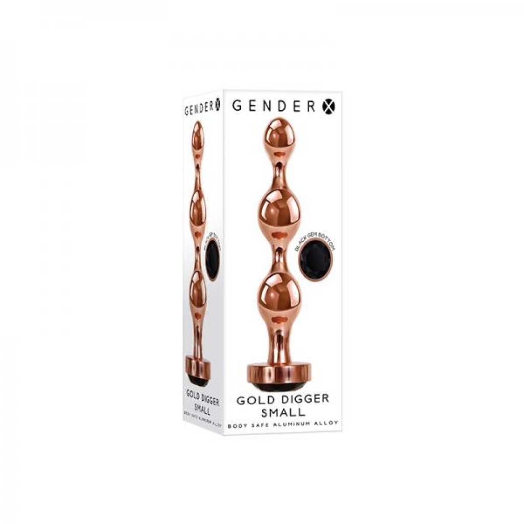 Gender X Gold Digger Small Plug Rose Gold/black - Gender X