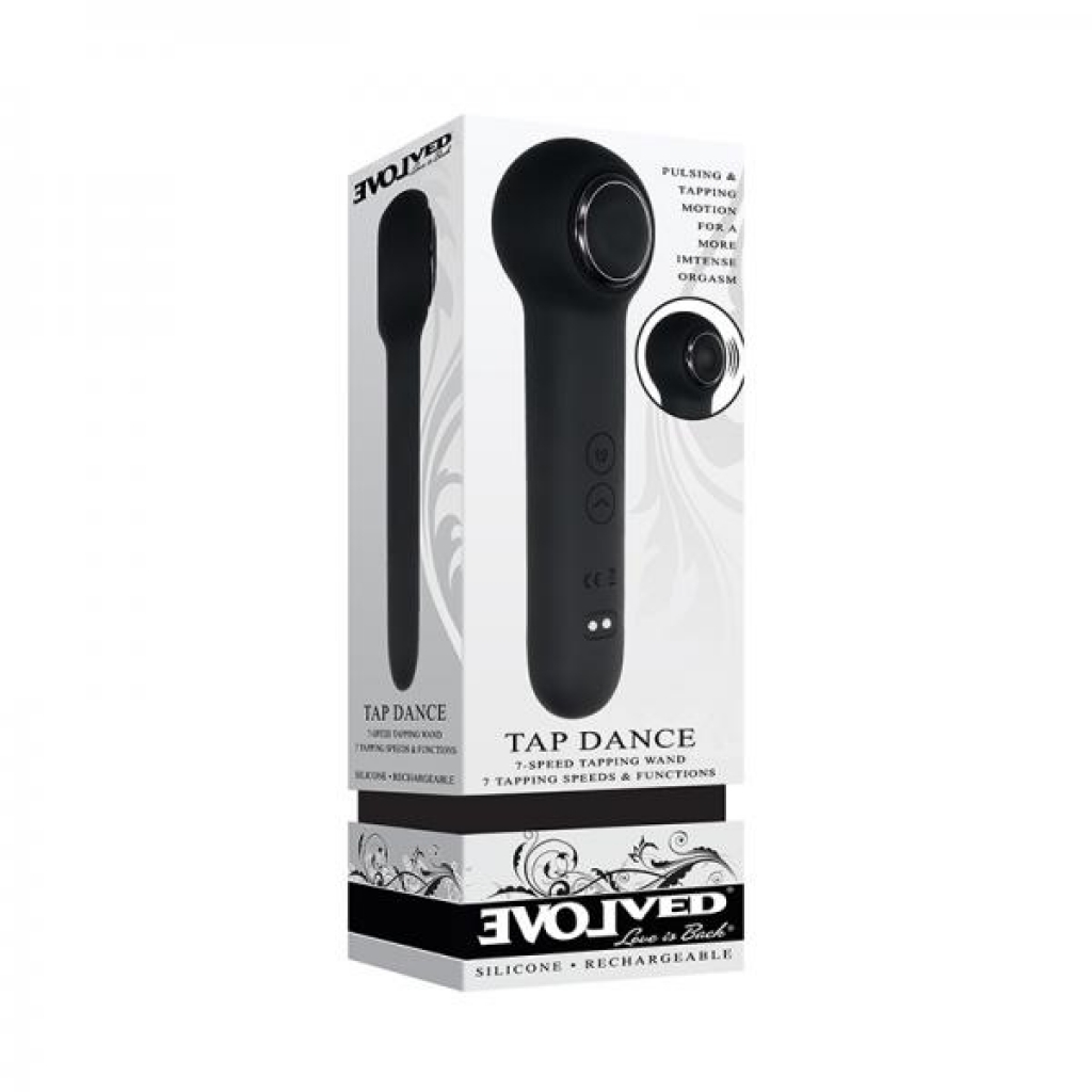 Evolved Tap Dance Rechargeable Silicone Black - Evolved