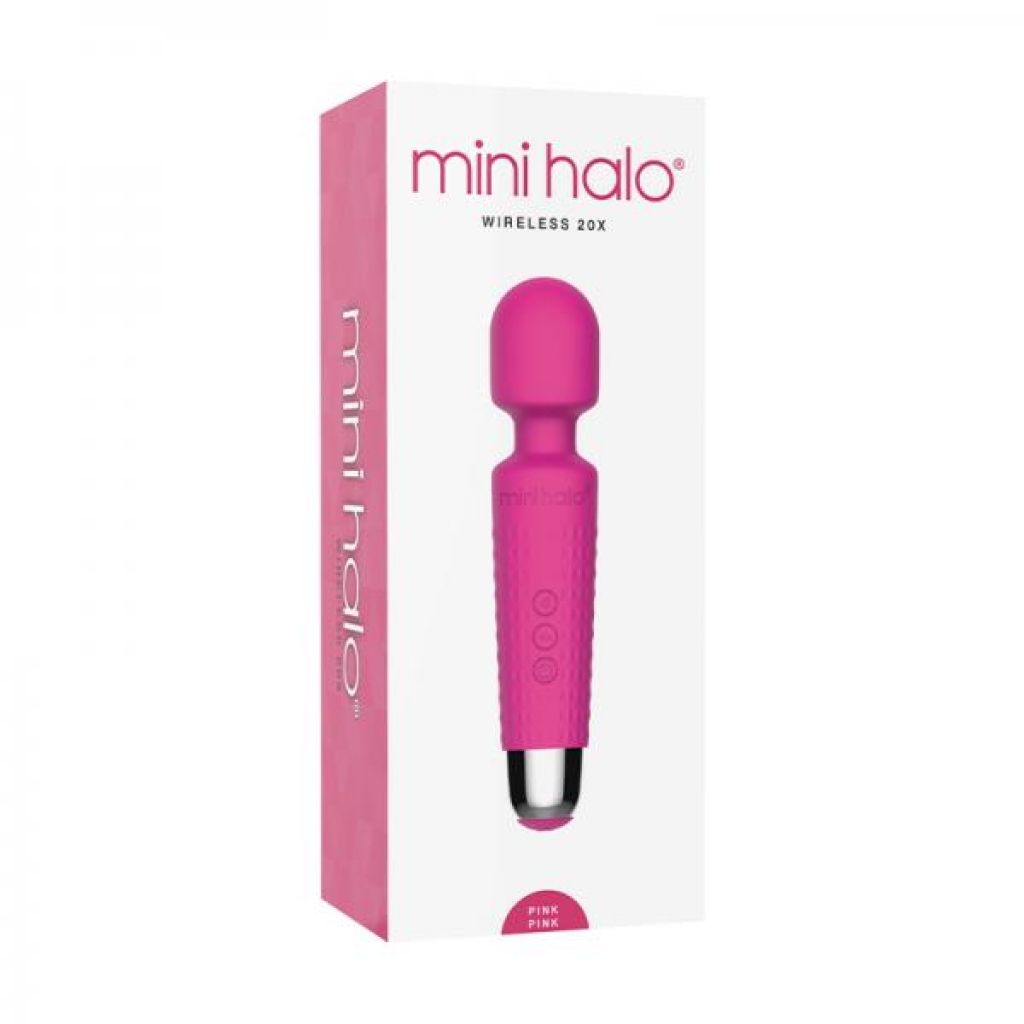 Mini Halo Wireless Wand 20x Silicone Pink Pink - Shibari