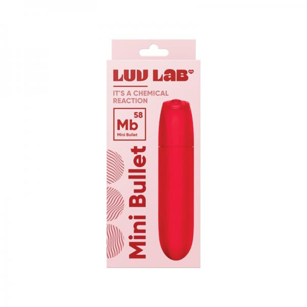 Love Lab Mb58 Mini Bullet Silicone Red - Luv Inc.