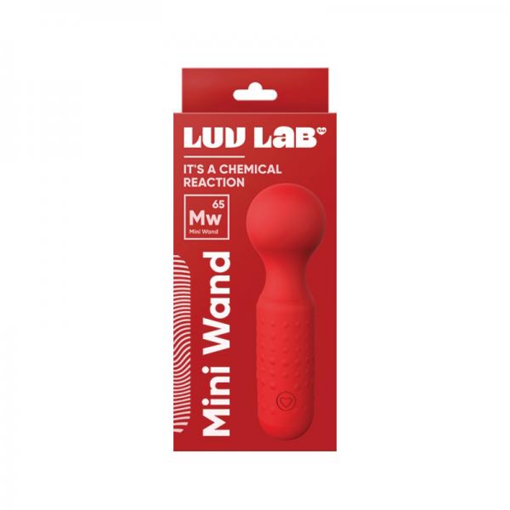 Love Lab Mw65 Mini Wand Silicone Red - Luv Inc.