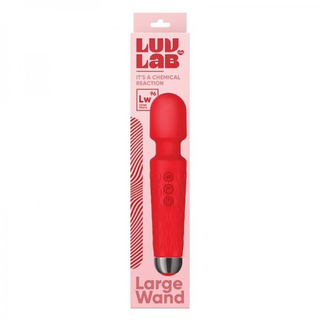 Luv Lab Lw96 Large Wand Silicone Red - Luv Inc.