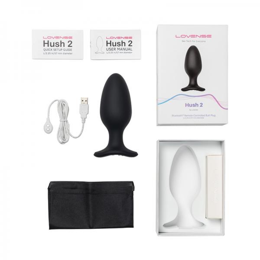 Lovense Hush 2 App-compatible Butt Plug 2.25 In. - Lovense