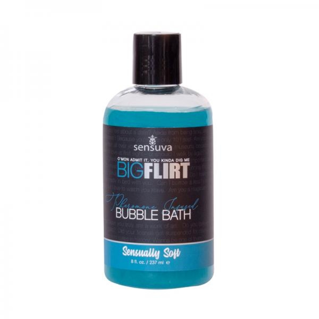 Big Flirt Sensually Soft Bubble Bath 8 Oz. - Sensuva