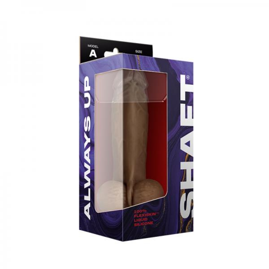 Shaft Model A Liquid Silicone Dong With Balls 8.5 In. Oak - Shaft