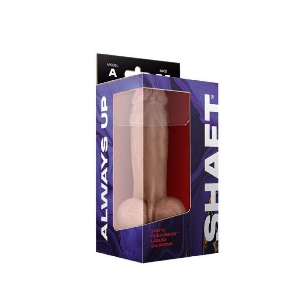 Shaft Model A Liquid Silicone Dong With Balls 7.5 In. Pine - Shaft