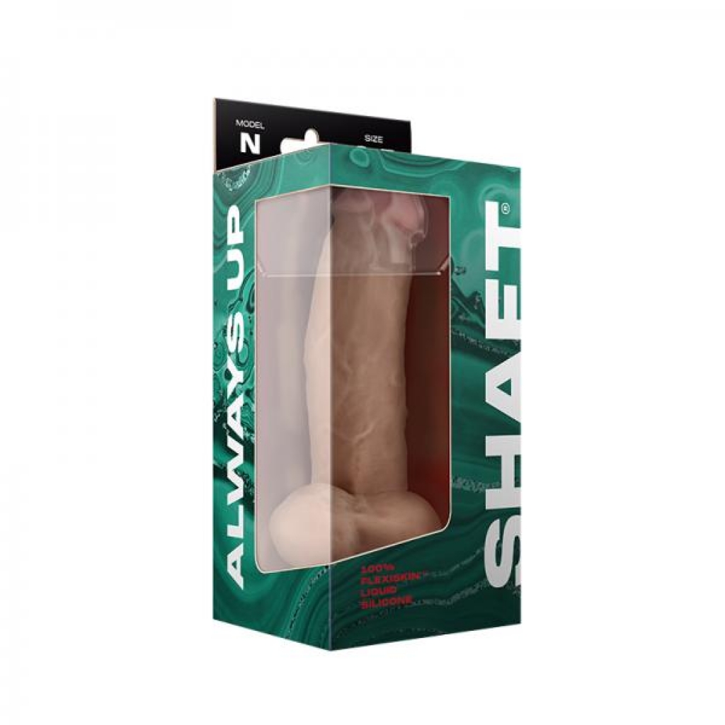 Shaft Model N Liquid Silicone Dong With Balls 8.5 In. Pine - Shaft