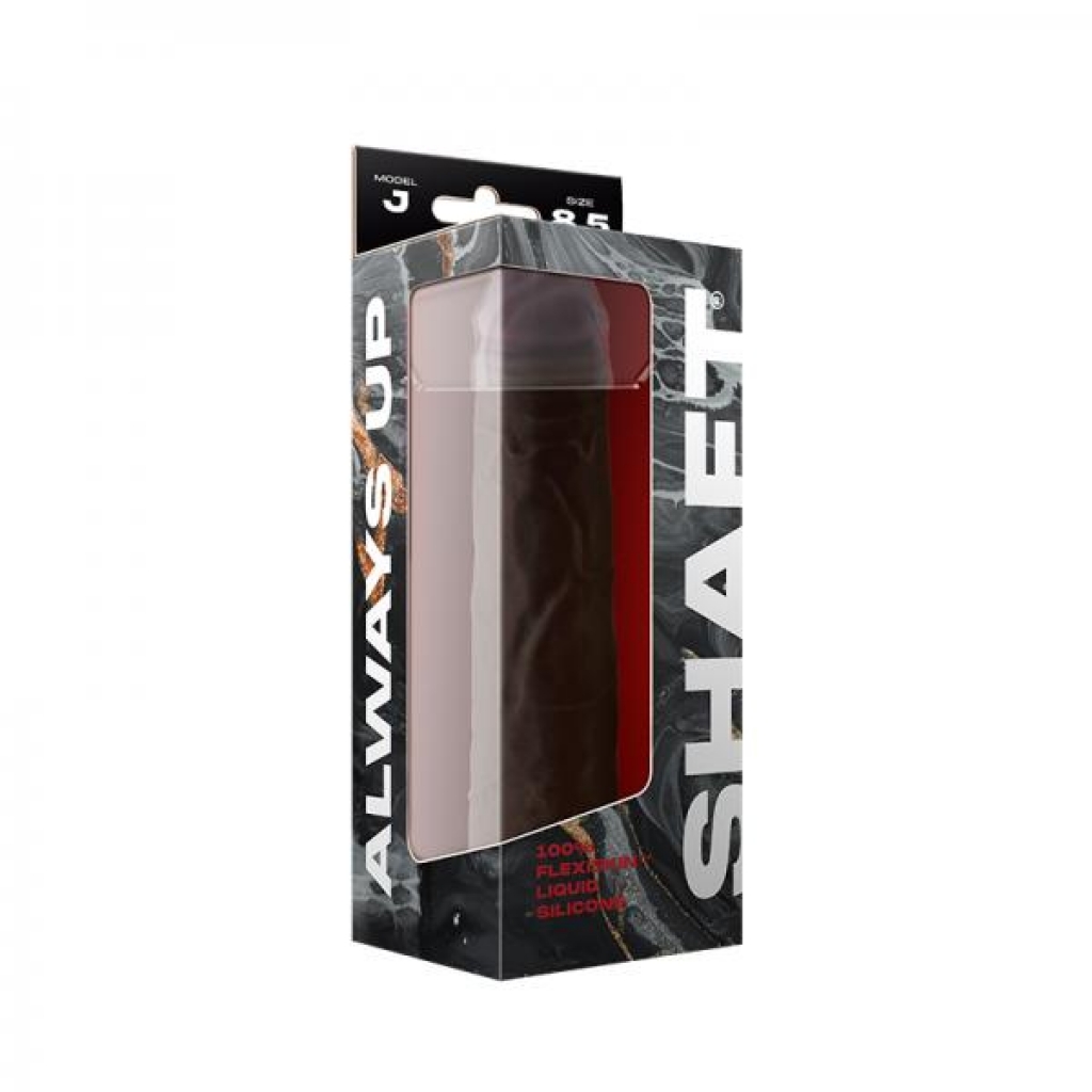 Shaft Model J Liquid Silicone Dong 8.5 In. Mahogany - Shaft