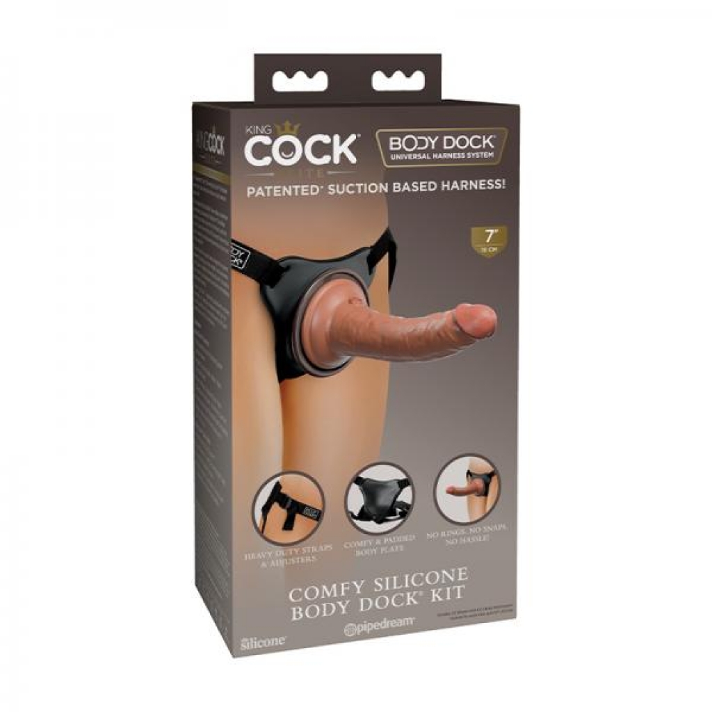 King Cock Elite Comfy Silicone Body Dock Kit - Pipedream