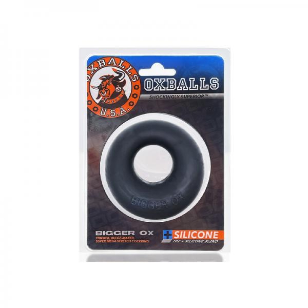 Oxballs Bigger Ox Thick Cockring Silicone Tpr Black Ice - Oxballs