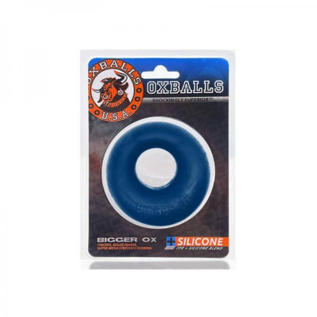 Oxballs Bigger Ox Thick Cockring Silicone Tpr Space Blue Ice - Oxballs