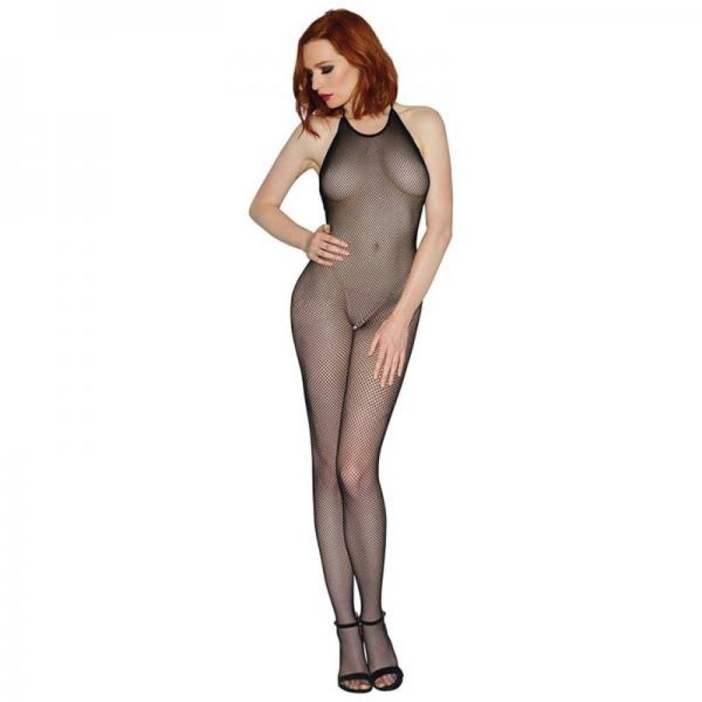 Dreamgirl Seamless Fishnet Bodystocking - Black OS