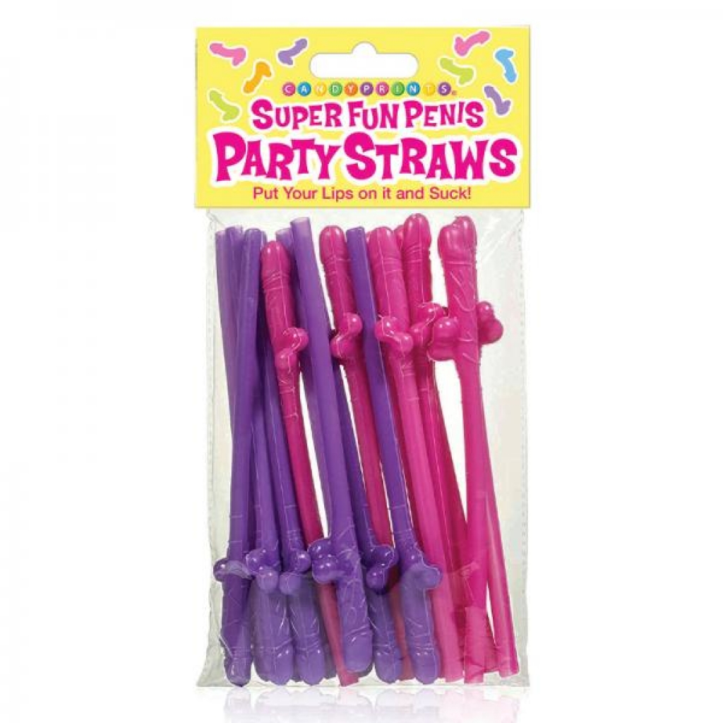 Super Fun Penis Party Straws - Little Genie Productions