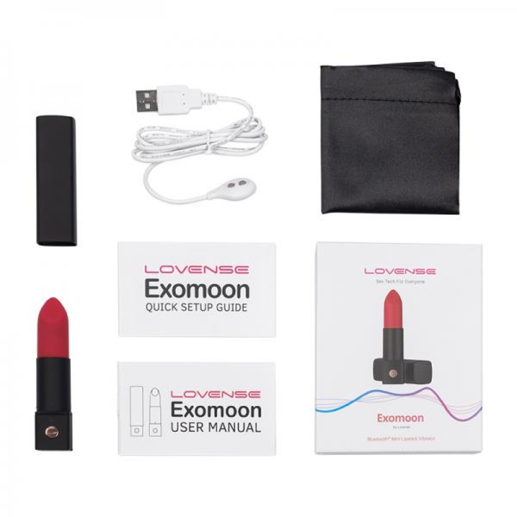 Lovense Exomoon App-compatible Lipstick Vibrator - Lovense