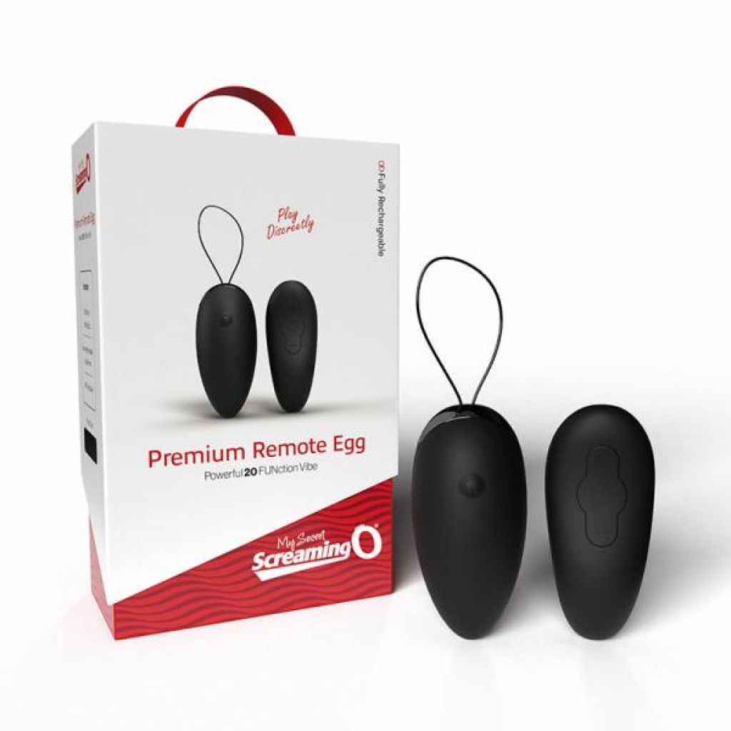 Screaming O Premium Remote Egg Black - Screaming O