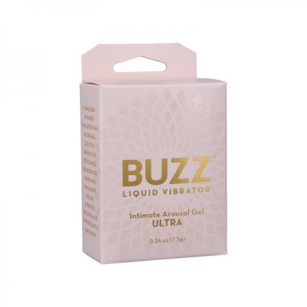 Buzz Ultra Liquid Vibrator Intimate Arousal Gel 0.26 Oz. - Doc Johnson